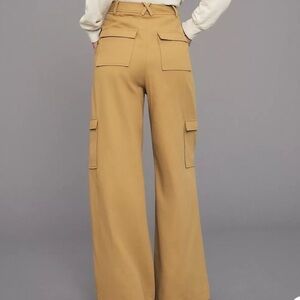 🗓️ Anthropologie Avec Les Filles Tan Pleated Cargo Trousers - Size 10